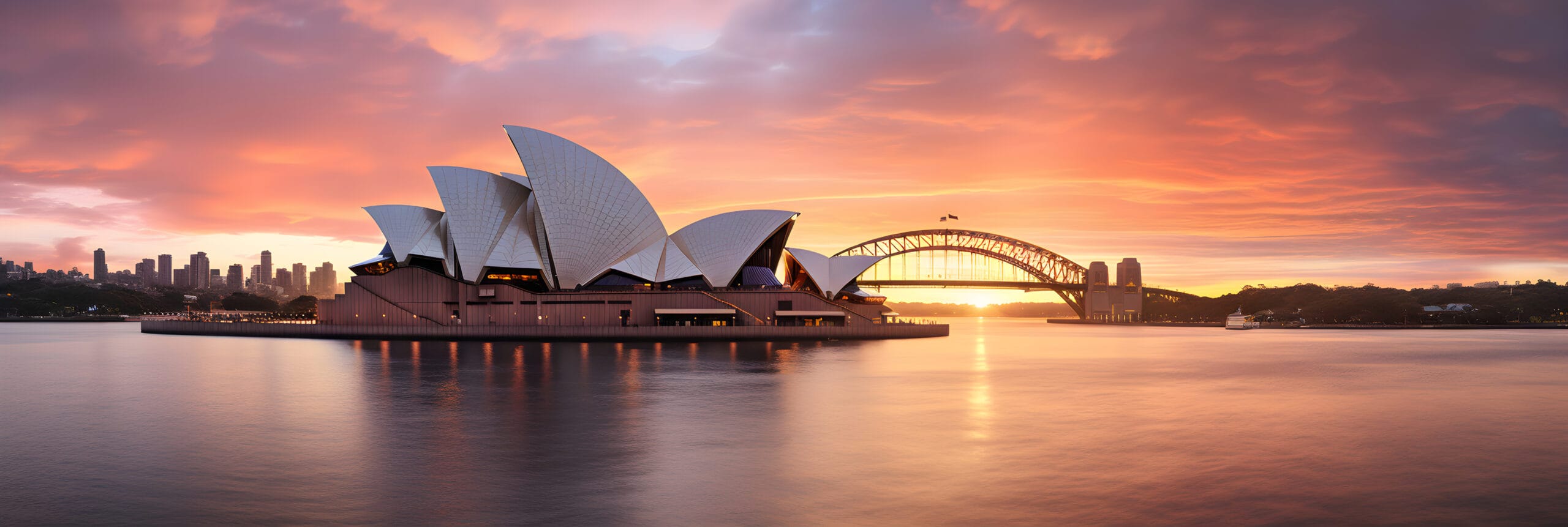 Ethereal Dawn at Sydney Opera House: A Testament to Iconic Australian Architecture