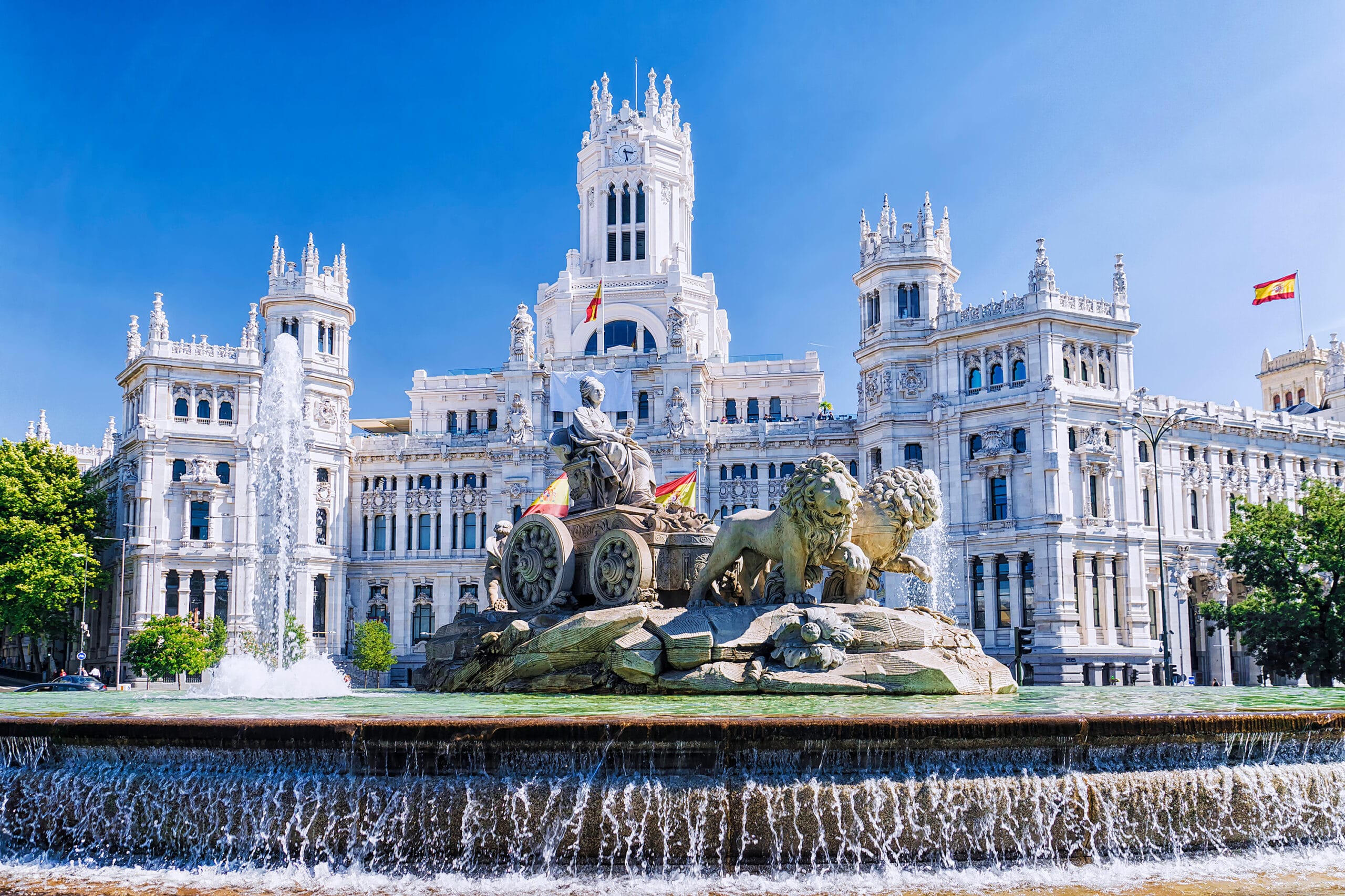 Cibeles fountain in Madrid, Spain